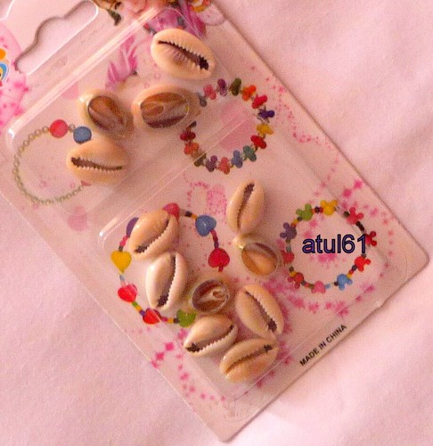 12 Crispy Sea Shell Cutted Hair Beads Cowrie Rasta Braiding Dreadlocks Accessori - Picture 4 of 21