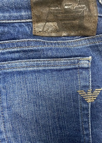 AJ ARMANI Stretch Indigo 005 Series Denim Jeans COMFORT Fit Bootcut W30 L34uk8 - Picture 3 of 10