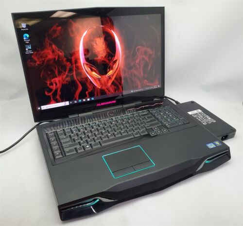 18" Alienware M18X R2 Core i7-3740QM 16GB RAM GTX660M 128GB MSATA Retro Laptop
