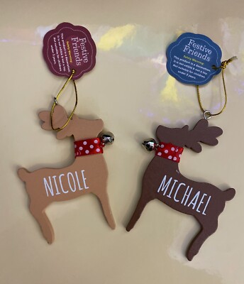 H/&H XMAS PERSONALISED SPINNING TREE DECORATION Special Grandson