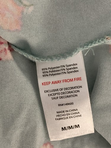 Flora Nikrooz Women's Sz M Nancy Short Sleeves V-Neck Floral Pajama Top Sage - Picture 6 of 6