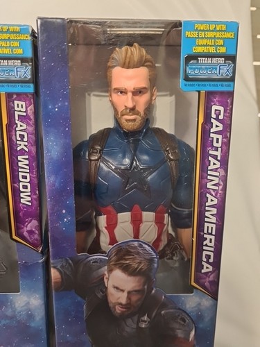 Marvel Infinity War Titan Hero Series Black Widow /Thor/Captain America 12" Figs - Picture 4 of 9