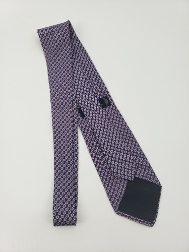 Corbata Brooks Brothers 346 Para Hombre Floral Púrpura Pura Seda Hecha en EE. UU. - Imagen 3 de 7