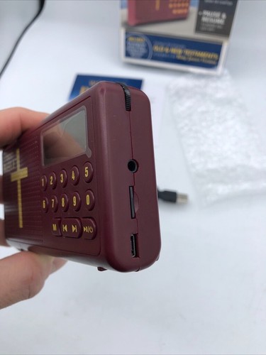 Wonder Bible Audio Player Old And New Testament KJV With Book And Charger Tested - Imagen 9 de 12