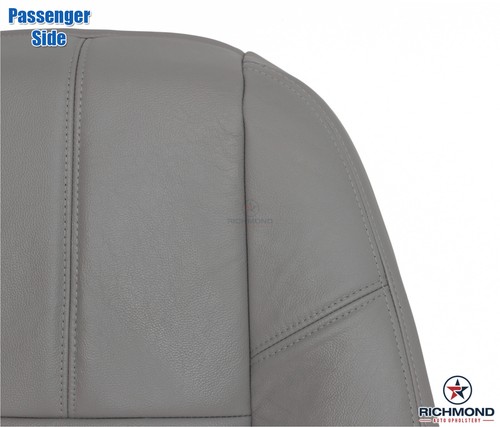 Chevy Tahoe Suburban 2007-2014 - cubierta de asiento de cuero lateral inclinada para pasajeros gris - Imagen 6 de 12