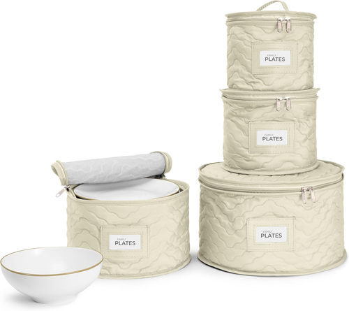 China Storage Containers - Quilted Dish Storage Containers for Organizing, Movin