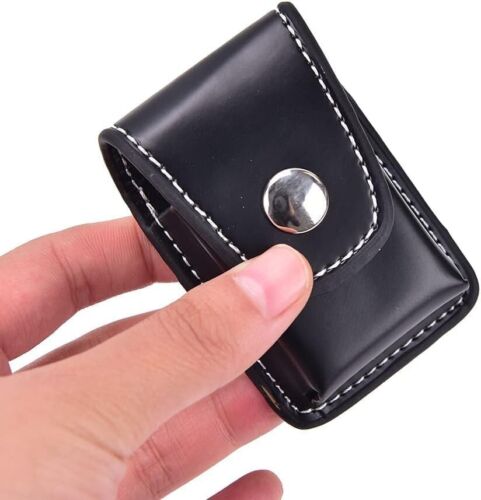 Lighter Case Holster Belt Loop Clip Pouch Holder For Zippo PU Leather - Picture 2 of 4