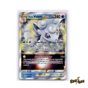 Alolan Vulpix VSTAR - 034/195 - Silver Tempest -Ultra Rare Holo - [NM]