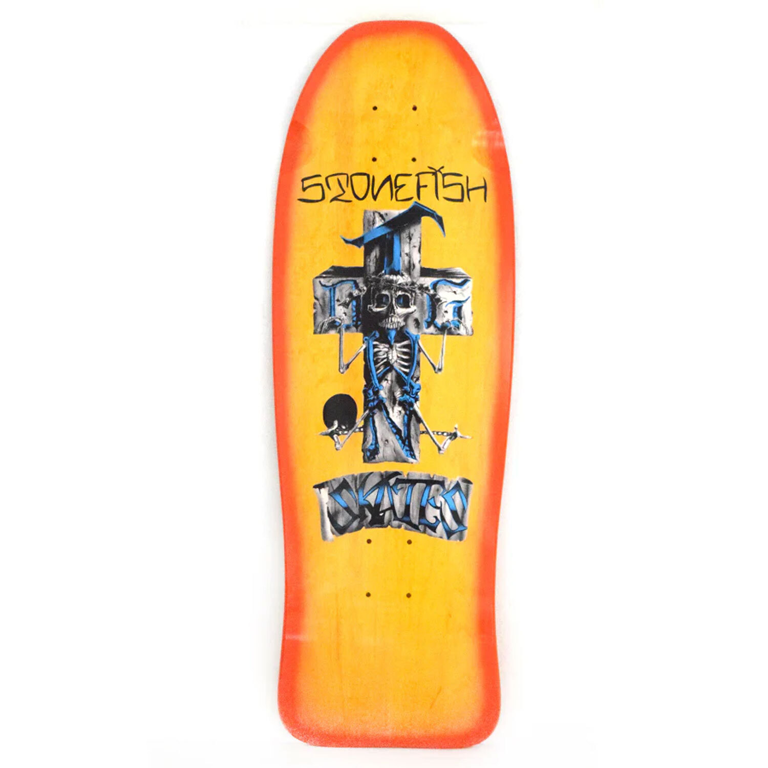 Dogtown Skateboard Deck Stonefish Reissue Yellow/Orange Fade 10.125