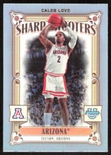 2024-25 6218E BOWMAN UNIVERSITY CHROME SHARPSHOOTERS CALEB LOVE ARIZONA WILDCATS
