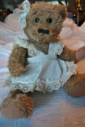 TC Dawson By Fiesta Plush Stuffed Teddy Bear "Laura" W/ Dress Toy Doll Animal - Picture 5 of 12