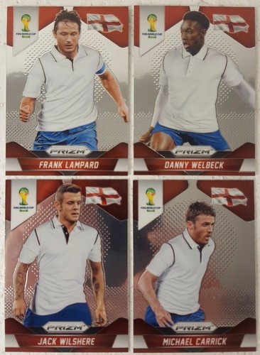 2014 Panini Prizm World Cup Soccer Card Lot of 4 ENGLAND - Imagen 1 de 2
