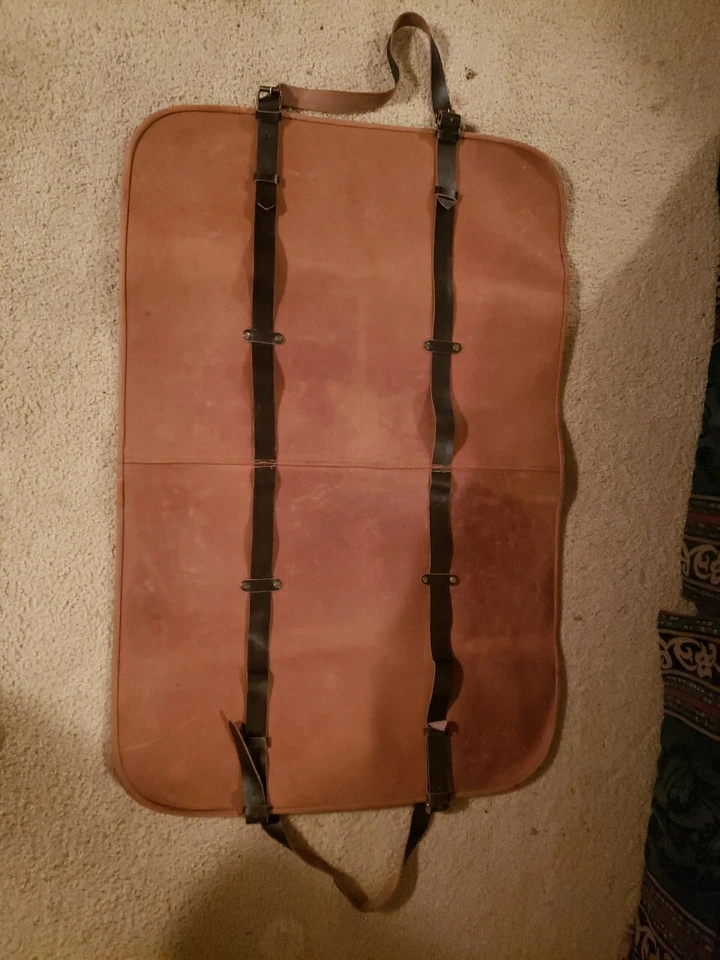 New Heavy-Duty Forest Ready Leather Log Carrier Firewood Tote Bag - Image 4 of 4