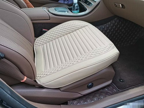 Car Front Seat Cover Breathable Leather Chair Cushion Full Surround Protector - Bild 13 von 17