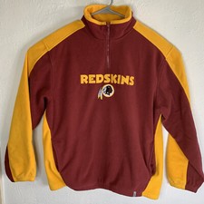 Reebok Washington Redskins NFL Football Team Mens L Fleece Jacket Commanders