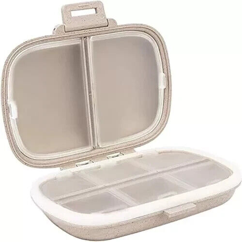 Reise Pillen Organizer, 8 Fächer Tragbare Pillendose, Tägliche Pillendose zum H... - Bild 2 von 6