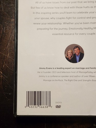 Jimmy Evans XO Marriage Emotionally Healthy Marriage Video 2 Disc Series DVD - Picture 6 of 9