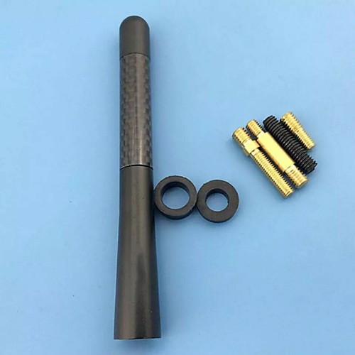 Antenne fibre de carbone am fm courte 12cm + vis pour radio dab voiture - Picture 5 of 5
