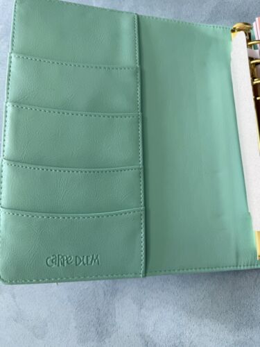 NEW Carpe Diem A5 Planner Box Set ‘Robin’s Egg Green’ Inserts Large Agenda - Picture 9 of 13