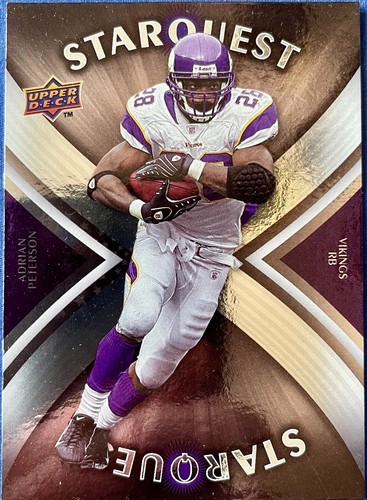ADRIAN PETERSON 2008 ponte superiore STARQUEST #SQ1, Minnesota Vikings - Foto 4 di 4