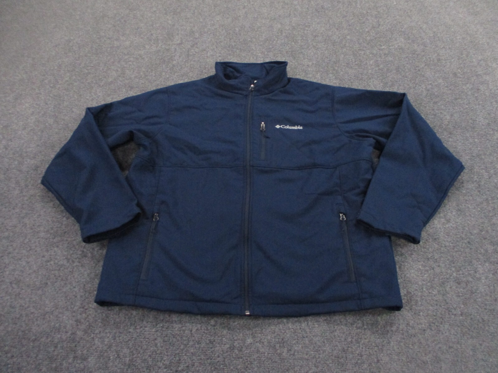 Columbia Jacket Mens XL Blue Active Lined Outdoors Camping Hiking Tech Adult