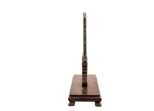Eine große, antike Bi - Scheibe aus Nephrit / Jade, China, 19. Jh., Qing Dyn. - Bild 5 von 11