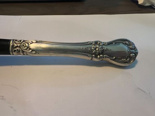 Burgundy by Reed and Barton Sterling Silver Salad Serving w/black nylon Set 12" - Picture 4 of 4