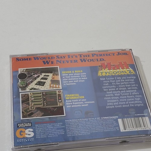 Video Game PC Mall Tycoon 2 Build the Ultimate Mega Mall New Sealed - Picture 4 of 4