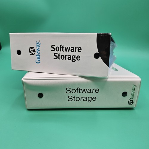 1999 Gateway Computers Software CD-ROM Disc Storage 2 Ring Binder 1.5" LOT OF 2 - Picture 4 of 9