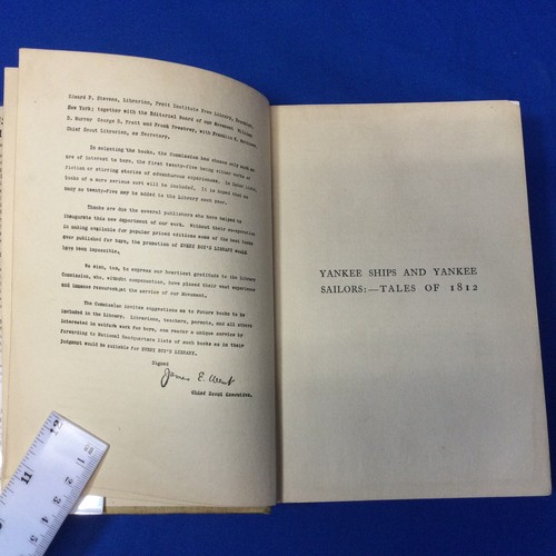 Boy Scout Every Boys Library Book With Dust Cover Yankee Ships And Yankee Sailor - Picture 5 of 12