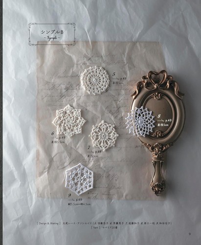 Crochet lace motif 100 - Japanese Craft Book - Picture 6 of 11