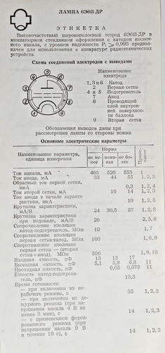 QUAD  BY CURES 6E6P-DR AUDIOPHILE TETRODE TUBE OTK/RHOMBUS /GOLD GRID NEW /NIB - Picture 8 of 14