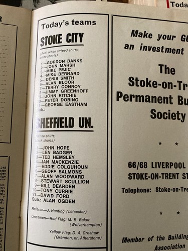 FUSSBALLHÜTTE Stoke City Programme Liga/Pokal Heim Auswärts 60er 70er GRATISVERSAND - Bild 132 von 436