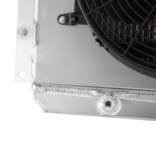 4-Core Radiator w/Shroud Fan For 1958-1984 Toyota Landcruiser FJ40 FJ45 Petrol - Picture 9 of 20