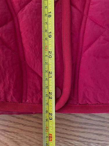 Tribal NWT Quilted Vest Women's Sz Medium Earth Red Pockets - Picture 12 of 15