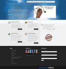 Turnkey White board Video Business Website ! Free Hosting+Installation
