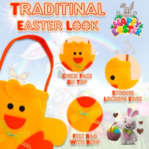 Easter Chick Basket with Fillable Eggs, Candy Treat Bucket for Kids & Gifts UK - Picture 5 of 79