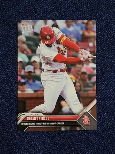 2023 TOPPS NOW #312 NOLAN ARENADO 1000TH CAREER RBI ST. LOUIS CARDINALS - Picture 1 of 2