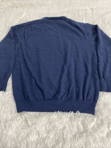 Jos A Bank Kids Merino Wool Pullover Sweater Size XL Navy Blue - Picture 11 of 12