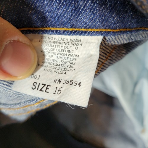 Vintage Buffalo Junction Jeans Womens Size 16 Blue Dark Wash Straight Leg Retro - Picture 13 of 22