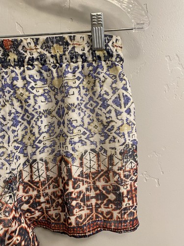 Joie Anthropologie NWOT Size XS Lindee Paisley 100% Silk Lined Drawstring Shorts - Picture 12 of 14