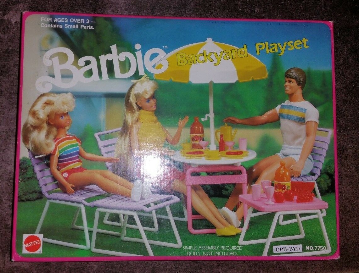 Nuevo Sellado Vintage 1989 Barbie patio Playset Arco-Mattel Nuevo Sellado Vintage 1989 Barbie patio Playset Arco-Mattel