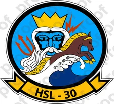 STICKER USN HSL 30 NEPTUNES HORSEMEN