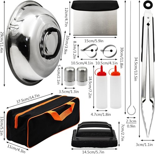 Griddle Accessories Kit, 41 PCS BBQ Grill Tools Set for Outdoor Camping party - Picture 6 of 11