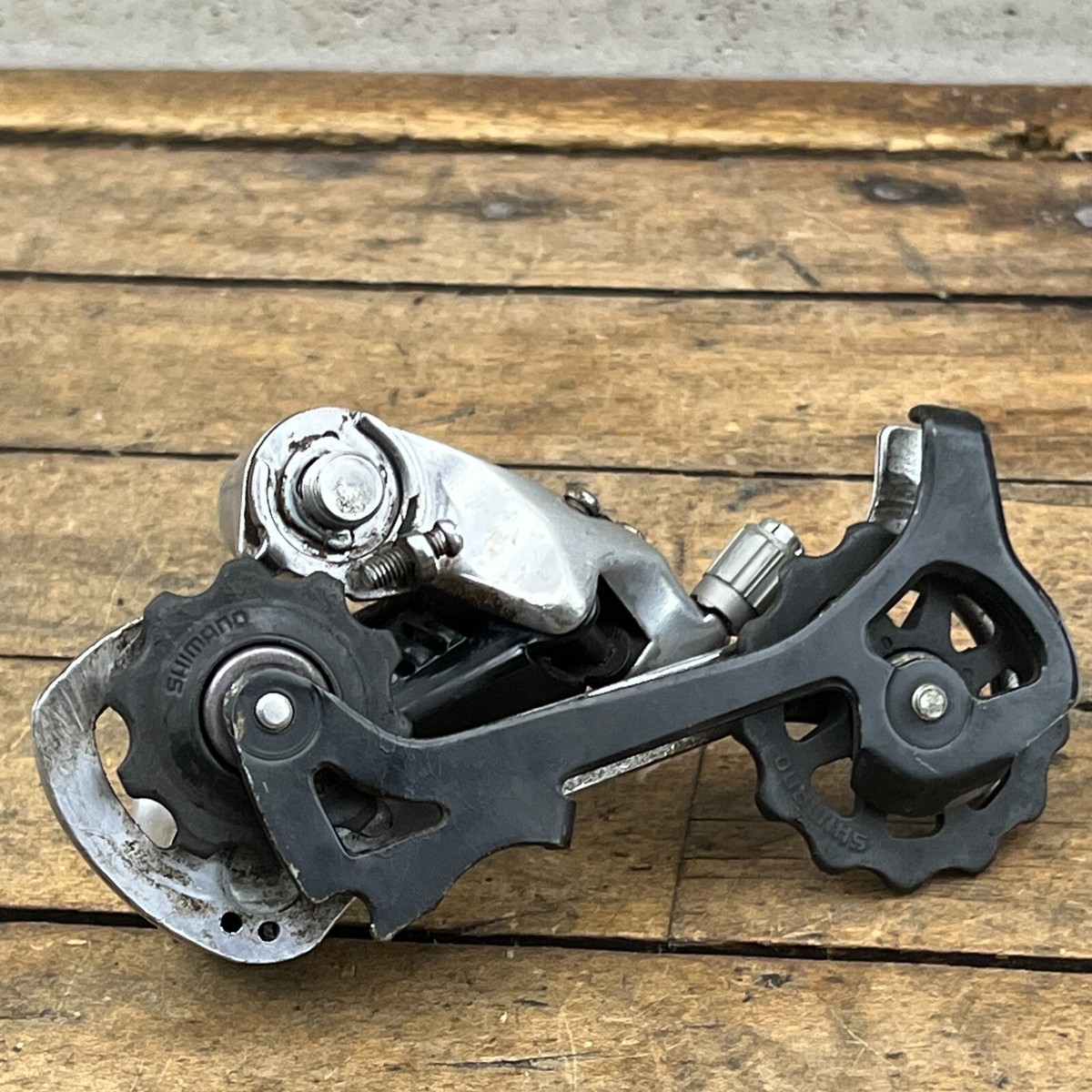 Vintage Shimano Rear Derailleur STX RC RD MC38 Long Cage Integrated 8SIS 8s SIS