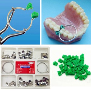Dental-Sectional-Contoured-Matrices-Matrix-Ring-Delta-100pc-amp-40-Add-On-Wedges