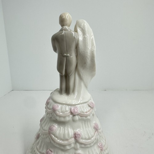 Vintage Brautpaar Porzellan 7" Figur Spieluhr Hochzeit Porzellan - Bild 8 von 12