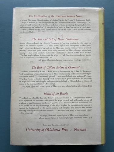 The Maya Chontal Indians of Acalan-Tixchel 1968 Scholes & Roys HCDJ 2nd Ed Maps - Imagen 2 de 24