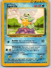 Squirtle 063/102 DMG Base Set Vintage Pokemon
