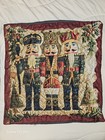 Nutcracker Trio Quilted Christmas Pillow Case 22" x 22" Holiday
